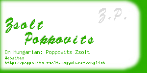 zsolt poppovits business card